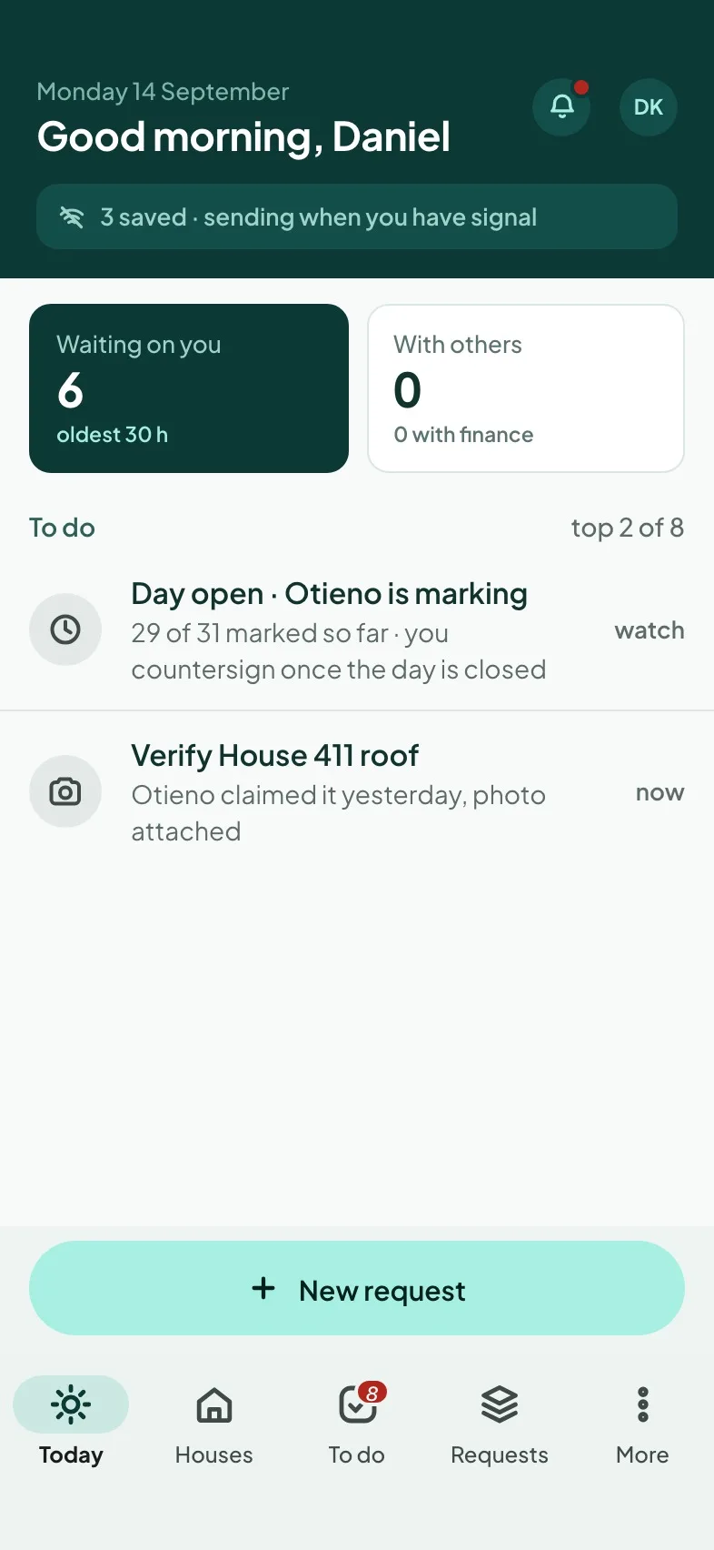 Kikao on a phone